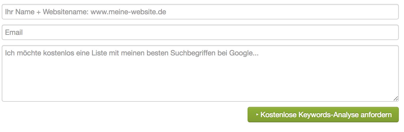 Gratis Keywords-Analyse