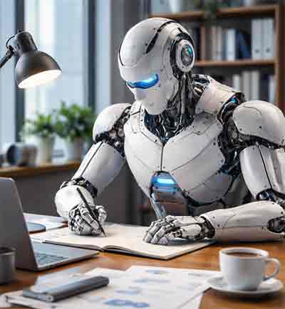 Roboter schreibt SEO-KI-Texte