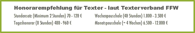 Texter schreibt Texte