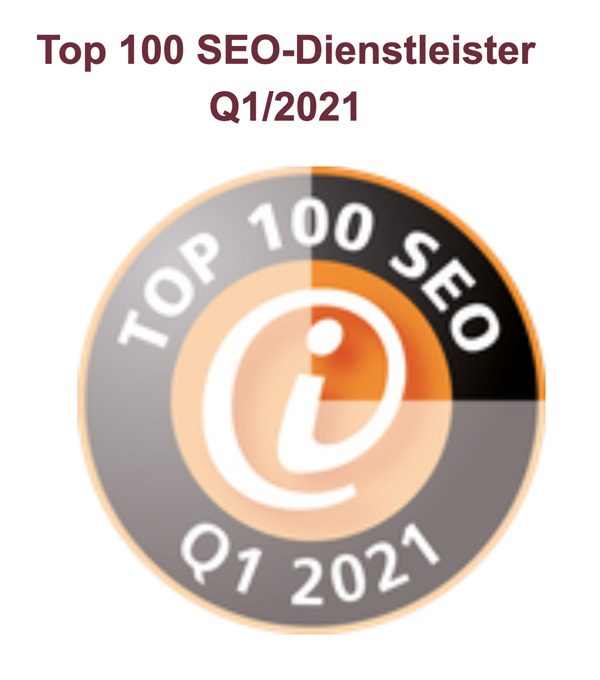 Siegel: Top 100 SEO Dienstleister 2021