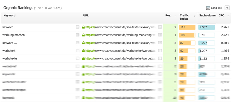 SEO Check Top 10 Rankings