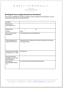 werbebrief kommt nicht an